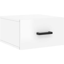 Comodino a Muro Bianco Lucido 35x35x20 cm vidaXL