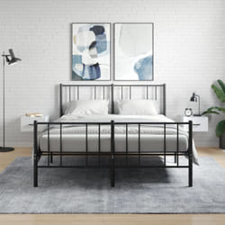 Vidaxl - Set 2 Comodini da Camera da Letto, Tavolini da notte a Muro Bianco Lucido 35x35x20 cm