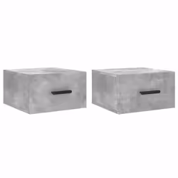 Comodini a Muro 2 pz Grigio Cemento 35x35x20 cmcod mxl 103850 - Vista aggiuntiva 2