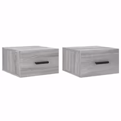 Comodini a Muro 2 pz Grigio Sonoma 35x35x20 cmcod mxl 128487 - Vista aggiuntiva 2