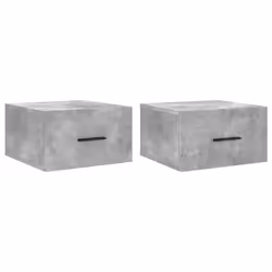 Comodini a Muro 2 pz Grigio Cemento 35x35x20 cmcod mxl 127777 - Vista aggiuntiva 2