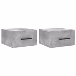 Comodini a Muro 2 pz Grigio Cemento 35x35x20 cmcod mxl 127861 - Vista aggiuntiva 2
