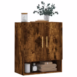 vidaXL Armadietto a Muro Rovere Fumo 60x31x70 cm in Legno Multistrato - Vista aggiuntiva 3