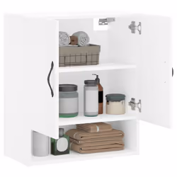 vidaXL Armadietto a Muro Bianco 60x31x70 cm in Legno Multistrato - Vista aggiuntiva 3