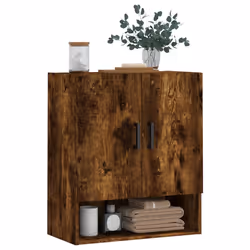 vidaXL Armadietto a Muro Rovere Fumo 60x31x70 cm in Legno Multistrato - Vista aggiuntiva 3