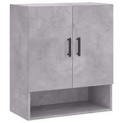 vidaXL Armadietto a Muro Grigio Cemento 60x31x70 cm Legno Multistrato - Vista aggiuntiva 2