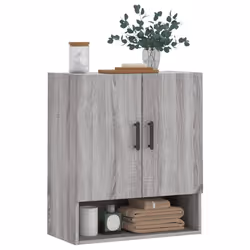 Armadietto a Muro Grigio Sonoma 60x31x70cm in Legno Multistratocod mxl 82079 - Vista aggiuntiva 3