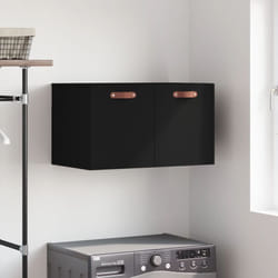 Armadietto da bagno, Mobile a Parete Nero 60x36, 5x35 cm in Legno Multistrato vidaXL