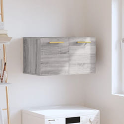 Armadietto da bagno, Mobile a Parete Grigio Sonoma 60x36, 5x35cm in Legno Multistrato vidaXL