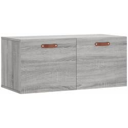 Vidaxl - Mobile a Parete Grigio Sonoma 80x36,5x35cm in Legno Multistrato