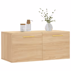 vidaXL Mobile a Parete Rovere Sonoma 80x36,5x35 cm Legno Multistrato - Vista aggiuntiva 3