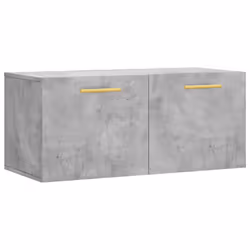 Mobile a Parete Grigio Cemento 80x36,5x35 cm Legno Multistratocod mxl 79977 - Vista aggiuntiva 2