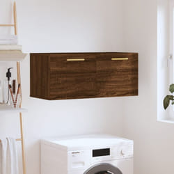 Vidaxl - Armadietto da bagno, Mobile a Parete Rovere Marrone 80x36, 5x35 cm Legno Multistrato