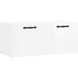 Vidaxl - Mobile a Parete Bianco Lucido 80x36,5x35 cm Legno Multistrato