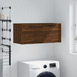 Armadietto da bagno, Mobile a Parete Rovere Marrone 80x36, 5x35 cm Legno Multistrato Vidaxl