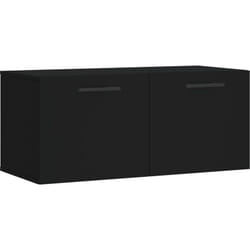 Vidaxl - Mobile a Parete Nero 80x36,5x35 cm in Legno Multistrato