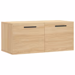 vidaXL Mobile a Parete Rovere Sonoma 80x36,5x35 cm Legno Multistrato - Vista aggiuntiva 2