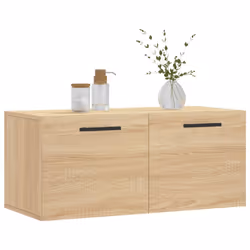 vidaXL Mobile a Parete Rovere Sonoma 80x36,5x35 cm Legno Multistrato - Vista aggiuntiva 3