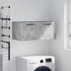 Vidaxl - Armadietto da bagno, Mobile a Parete Grigio Cemento 80x36, 5x35 cm Legno Multistrato