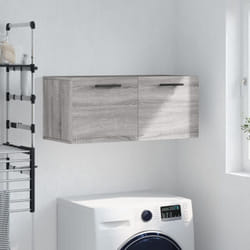 Vidaxl - Armadietto da bagno, Mobile a Parete Grigio Sonoma 80x36, 5x35cm in Legno Multistrato