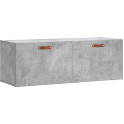 Vidaxl - Mobile a Parete Grigio Cemento 100x36,5x35 cm Legno Multistrato