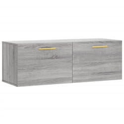 Mobile a Parete Grigio Sonoma 100x36,5x35 cm Legno Multistrato vidaXL