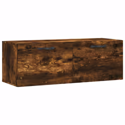 vidaXL Mobile a Parete Rovere Fumo 100x36,5x35 cm in Legno Multistrato - Vista aggiuntiva 2