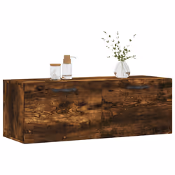 vidaXL Mobile a Parete Rovere Fumo 100x36,5x35 cm in Legno Multistrato - Vista aggiuntiva 3