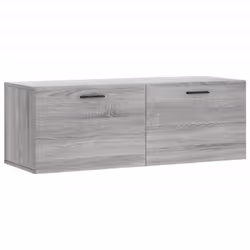 vidaXL Mobile a Parete Grigio Sonoma 100x36,5x35 cm Legno Multistrato - Vista aggiuntiva 2