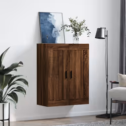 Mobile a Parete Rovere Marrone 69,5x34x90 cm Legno Multistratocod mxl 128852 - Vista aggiuntiva 3