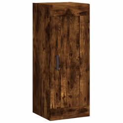 vidaXL Mobile a Parete Rovere Fumo 34,5x34x90 cm in Legno Multistrato - Vista aggiuntiva 2