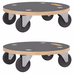Pedane 2 pz Rotonde Ø38x11,5 cmcod mxl 118240 - Vista aggiuntiva 2