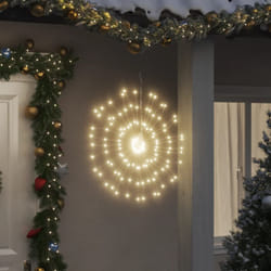 Illuminazioni di Natale Galassia 140 LED 8pz Bianco Caldo 17 cm vidaXL 21674
