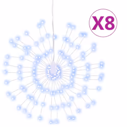 Illuminazioni di Natale Galassia 140 LED 8pz Bianco Freddo 17cmcod mxl 82562 - Vista aggiuntiva 2