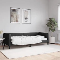 Letto da Giorno, Letto per adulti e giovani Nero 80x200 cm in Tessuto Vidaxl 4130