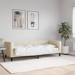 Letto da Giorno, Letto per adulti e giovani Crema 80x200 cm in Tessuto Vidaxl 2797