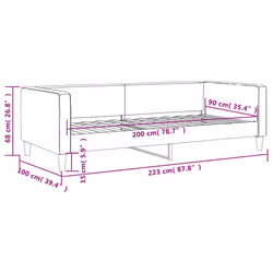 VidaXL 353983 divano Divano letto Grigio - Vista aggiuntiva 8