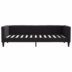 Letto da Giorno Nero 90x200 cm in Tessutocod mxl 94641 - Vista aggiuntiva 3