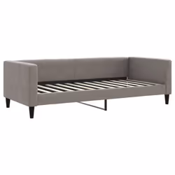 vidaXL Letto da Giorno Tortora 90x200 cm in Tessuto - Vista aggiuntiva 2
