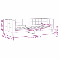 VidaXL 354004 divano Divano letto Rosa - Vista aggiuntiva 8