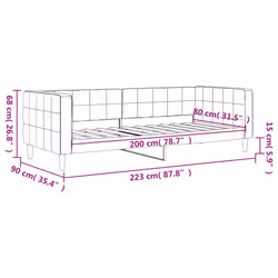 VidaXL 354011 divano Divano letto Rosa - Vista aggiuntiva 8