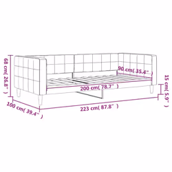 VidaXL 354012 divano Divano letto Nero - Vista aggiuntiva 8