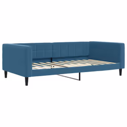vidaXL Letto da Giorno Blu 100x200 cm in Velluto - Vista aggiuntiva 2