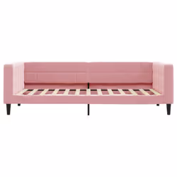 Letto da Giorno Rosa 100x200 cm in Vellutocod mxl 81905 - Vista aggiuntiva 3