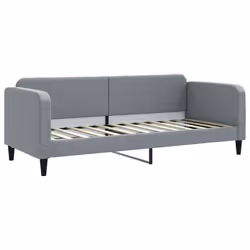 vidaXL Letto da Giorno Grigio Chiaro 80x200 cm in Tessuto - Vista aggiuntiva 2