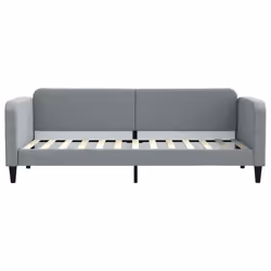 vidaXL Letto da Giorno Grigio Chiaro 80x200 cm in Tessuto - Vista aggiuntiva 3