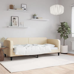 Vidaxl - Letto da Giorno, Letto per adulti e giovani Crema 80x200 cm in Tessuto 3593