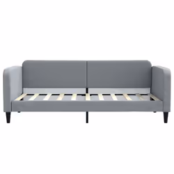 Letto da Giorno Grigio Chiaro 90x190 cm in Tessutocod mxl 118617 - Vista aggiuntiva 3