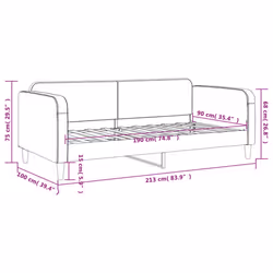 VidaXL 354045 divano Divano letto Nero - Vista aggiuntiva 8