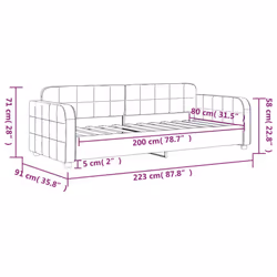 VidaXL 354050 divano Divano letto Blu - Vista aggiuntiva 8